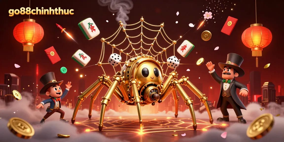 Engage with go88chinhthuc as the steampunk spider enchants the casino realm.