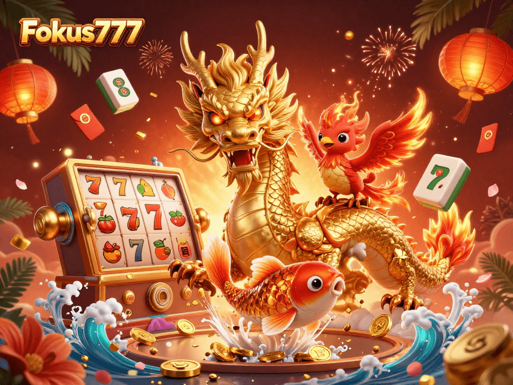 Play games at Fokus777 with stunning characters and vibrant casino elements.