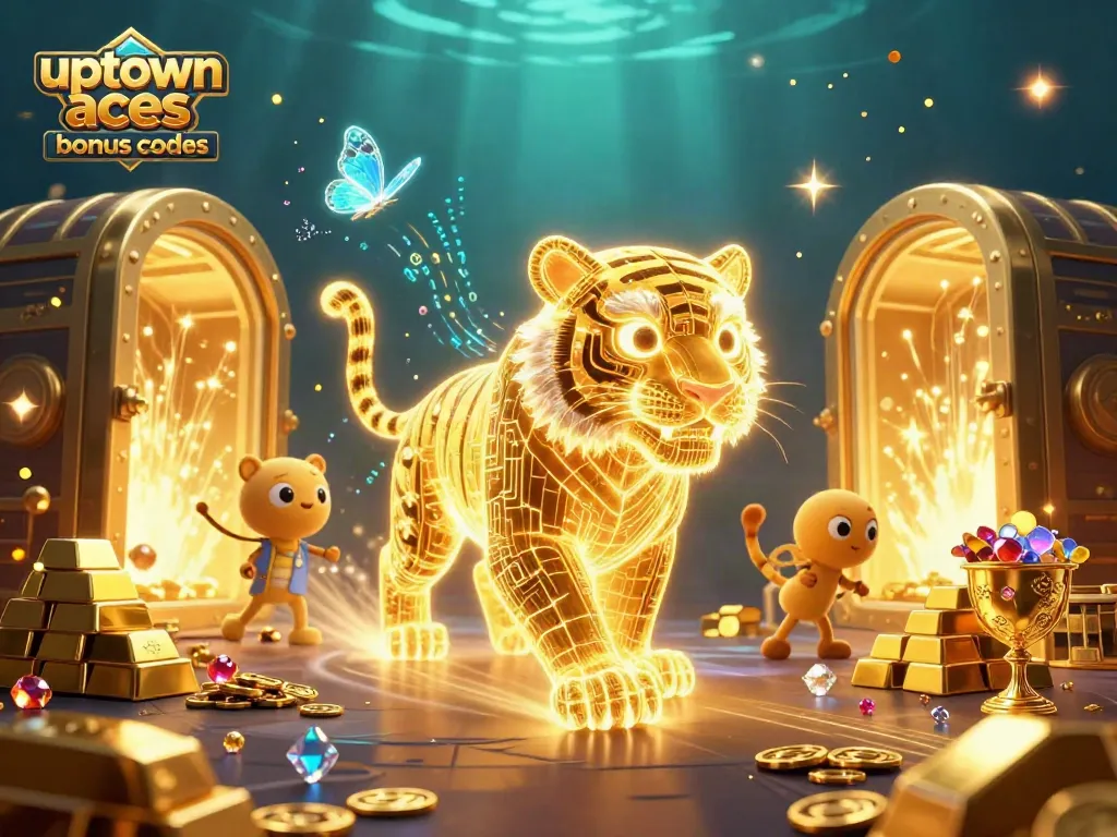 Experience excitement with uptown aces bonus codes highlighted in a vibrant casino scene.