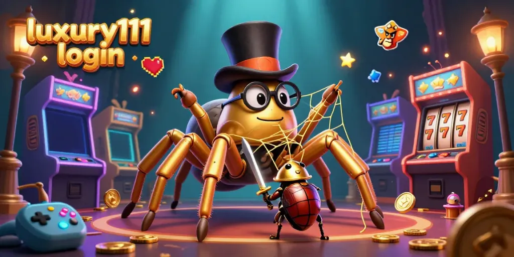 Experience the exciting luxury111 login with vibrant 3D casino characters and games.