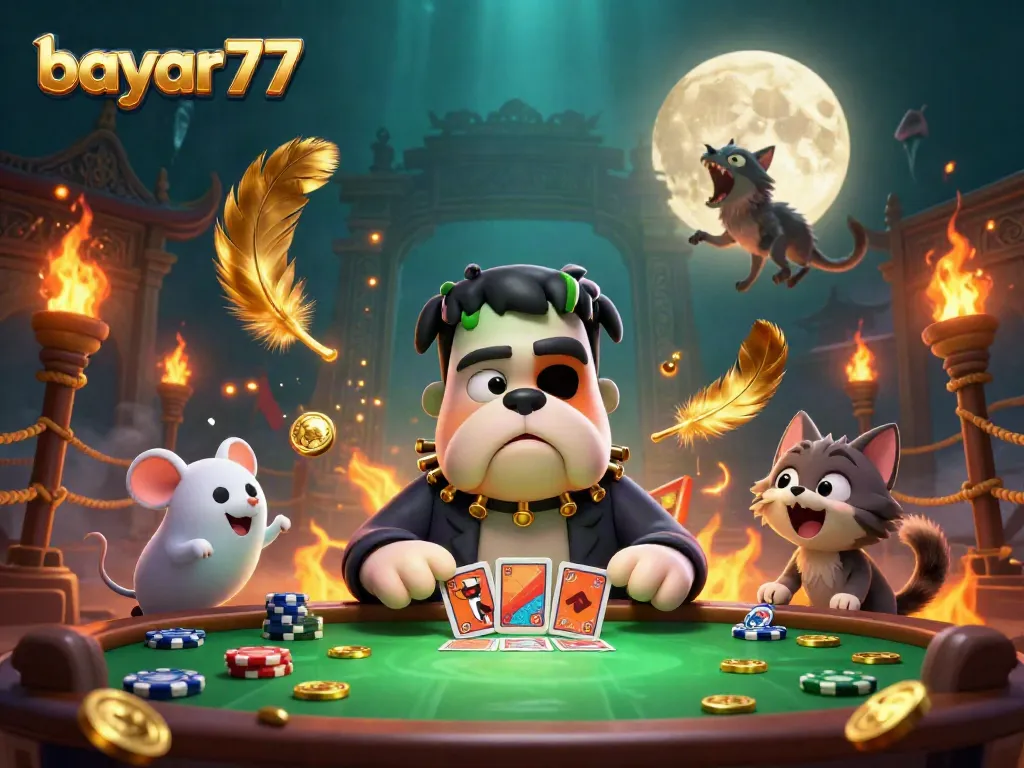 Experience seamless gameplay with bayar77 in this vibrant, engaging casino scene.