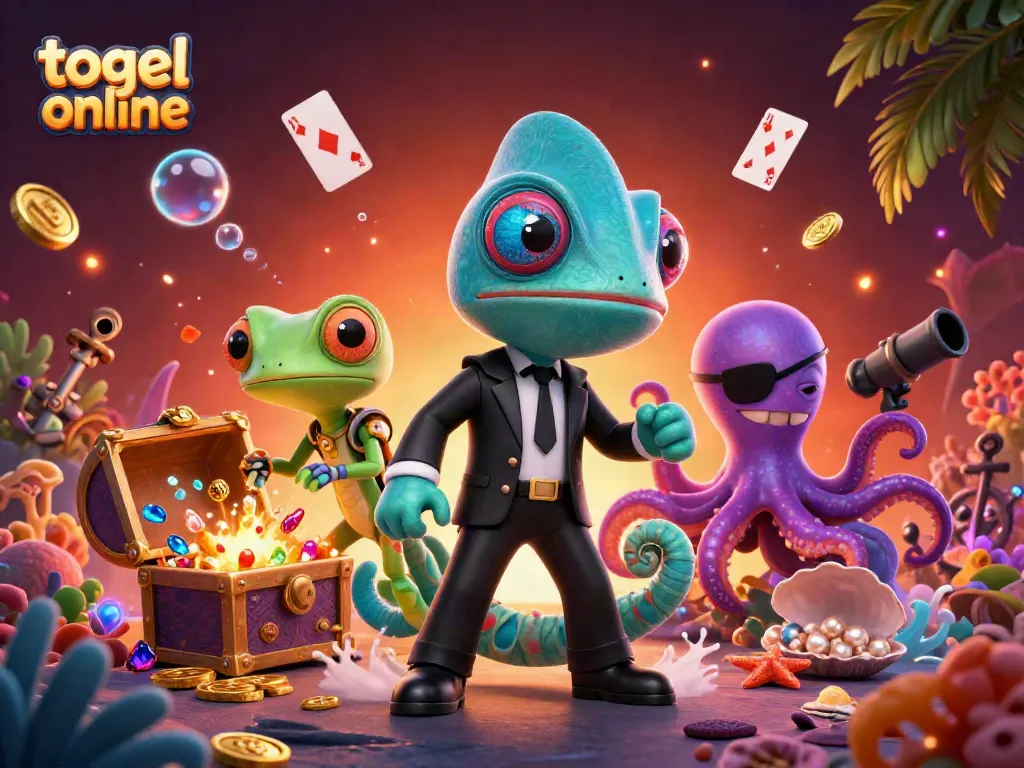 Menang di togel online dengan chameleon dan gecko di dunia bawah air yang kaya.