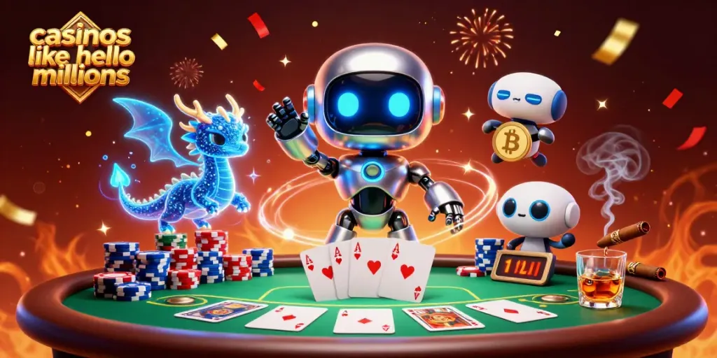 Play exciting games like casinos like hello millions with vibrant gambling elements and engaging characters.