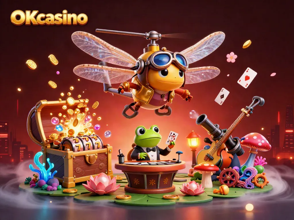 เล่นเกมคาสิโนที่ OKcasino ด้วยกราฟิกสุดงดงามและตัวละครที่น่าตื่นเต้น