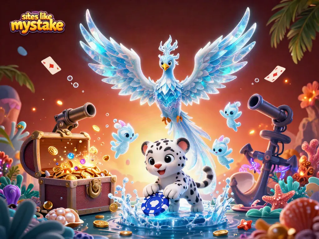 Explore vibrant slots like mystake amid dazzling casino-themed fantasy.
