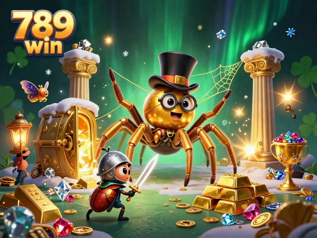 Experience thrilling 789 win action in this vibrant casino scene with treasure and adventure.