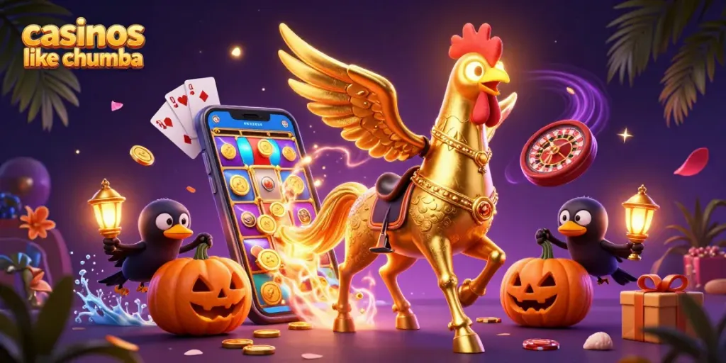 Engage with casinos like Chumba, featuring dynamic gaming action and colorful slot elements.