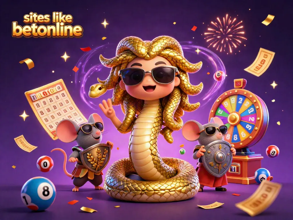 Experience excitement with top sites like betonline featuring dynamic casino elements and friendly Medusa.