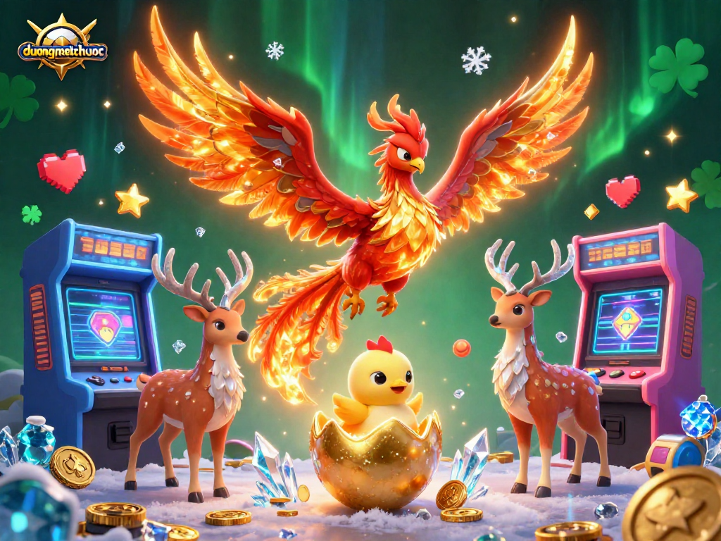 Experience duongmatchuoc with this vibrant and dynamic illustration featuring iconic gaming elements.