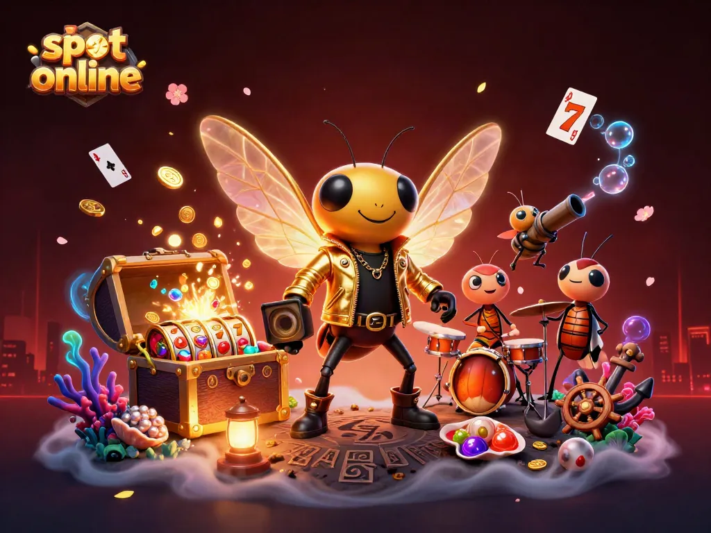 Experience thrilling gameplay with slot online in a captivating 3D casino scene featuring dynamic characters.