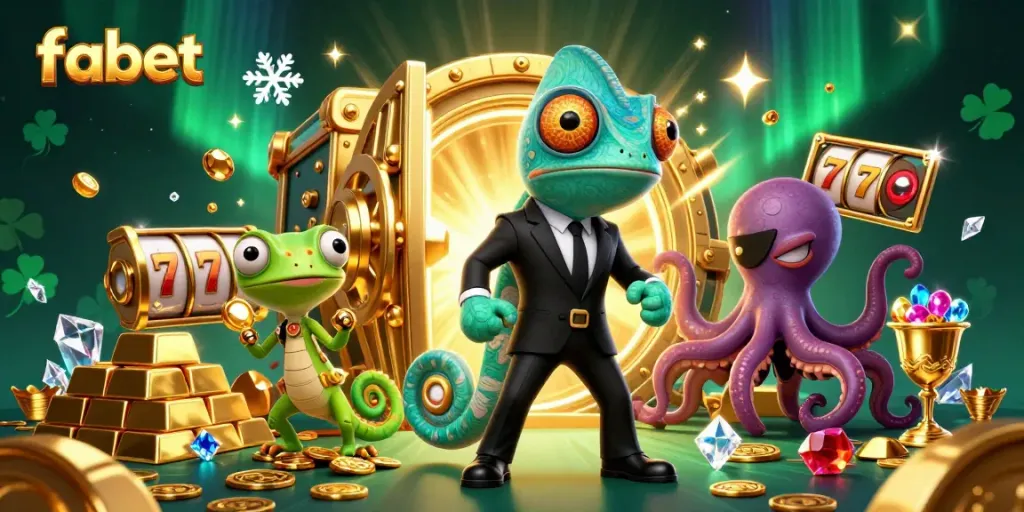Join the action at fabet with vibrant 3D characters and dynamic casino elements.