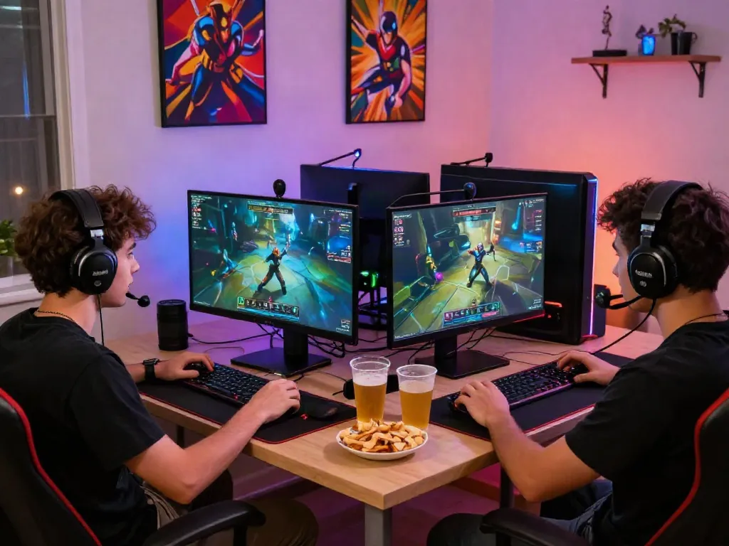 Players enjoying the thrilling Batman138 gaming experience with vibrant setups and interactive gameplay.