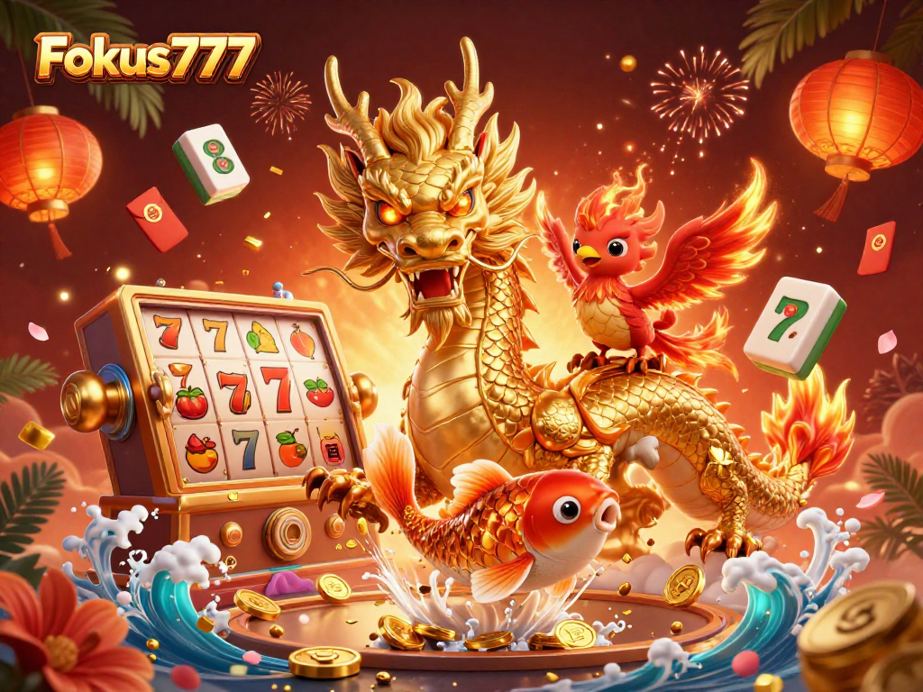 Play games at Fokus777 with stunning characters and vibrant casino elements.