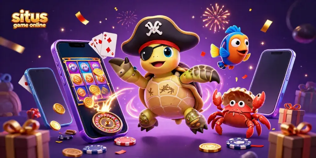Experience exciting adventures in situs game online with vibrant casino characters and game elements.