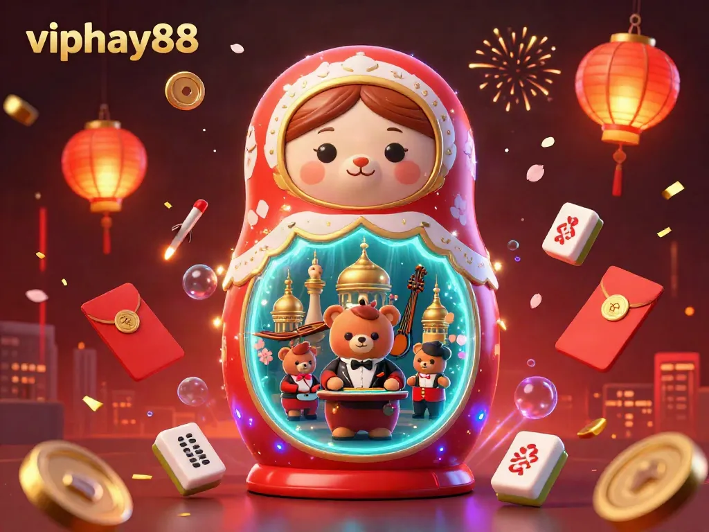 Experience the excitement as viphay88 reveals thrilling casino characters in a festive scene.