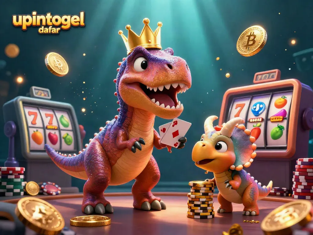 Mengamankan kemenangan mengungguli upintogel daftar dengan ilustrasi casino 3D menarik.